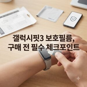 갤럭시핏3 보호필름 구매 시기별 선택 기준과 예외 살펴보기