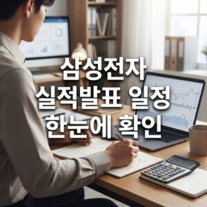 삼성전자 실적발표일 시간 확인 절차 한눈에
