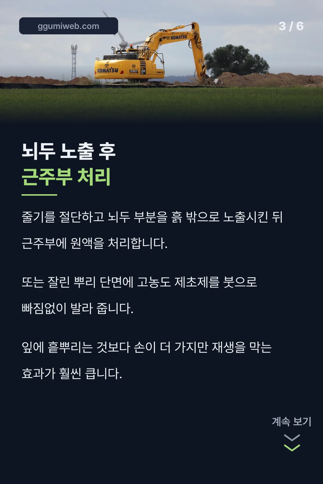 근주부 처리 핵심