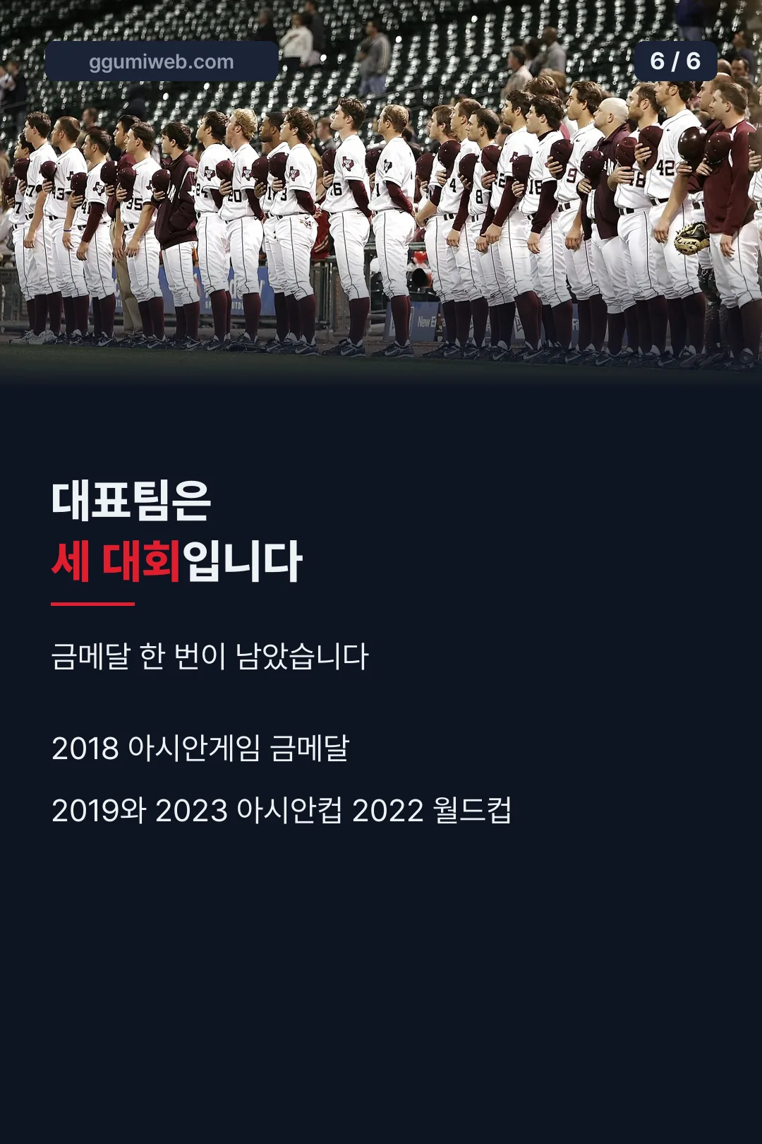 대표팀 대회 마무리