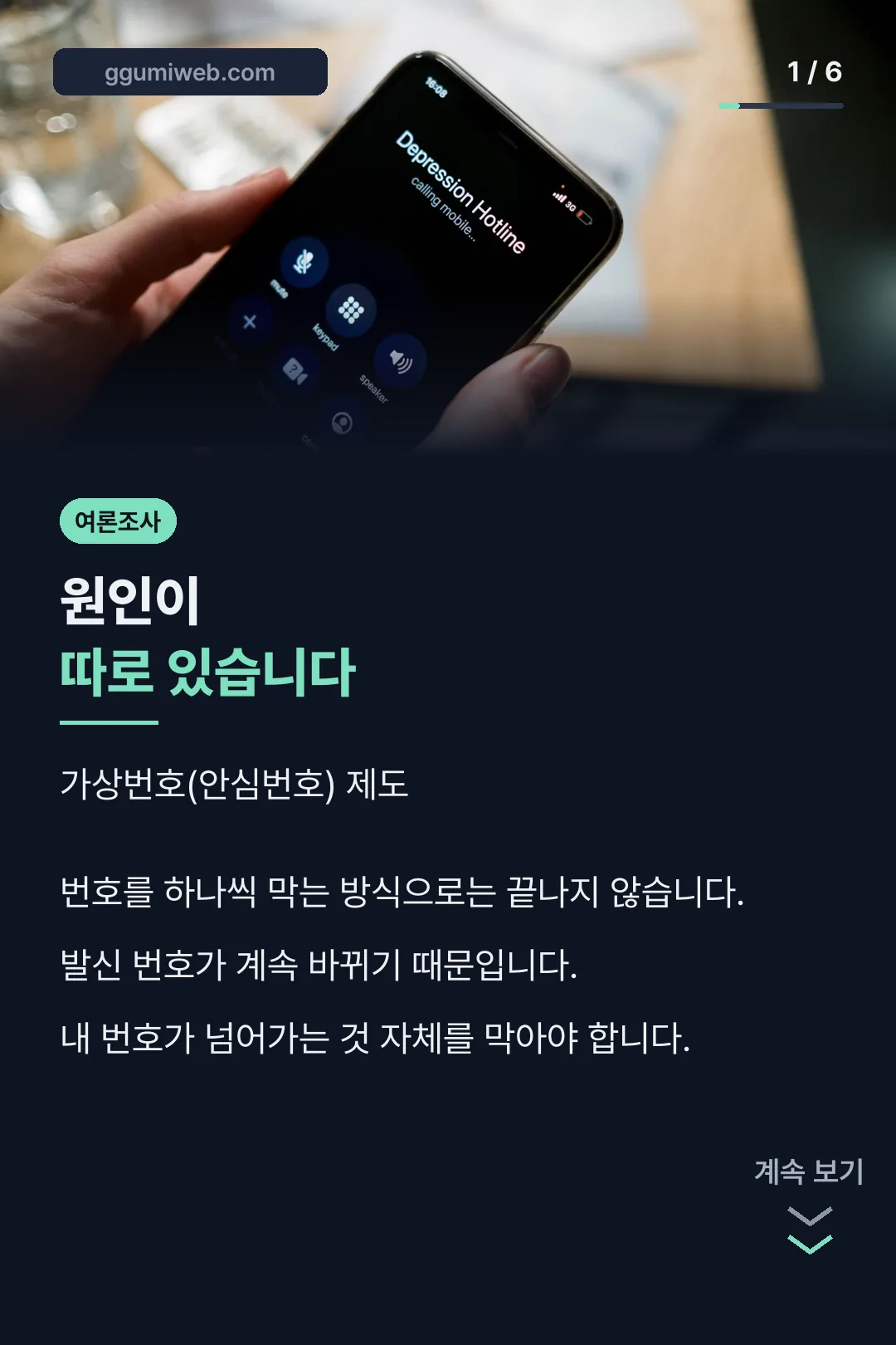 여론조사 전화 원인