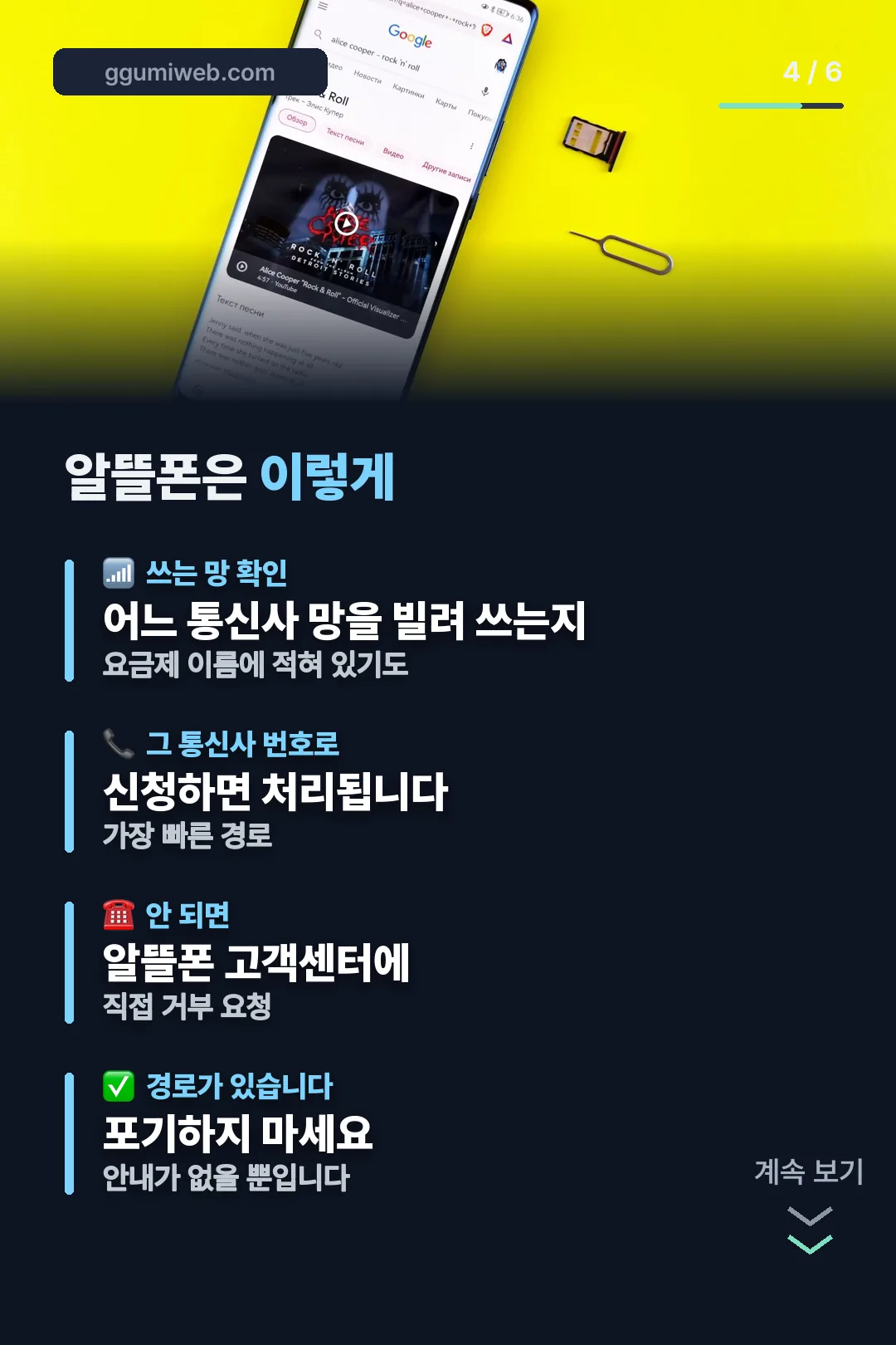 알뜰폰 처리 경로
