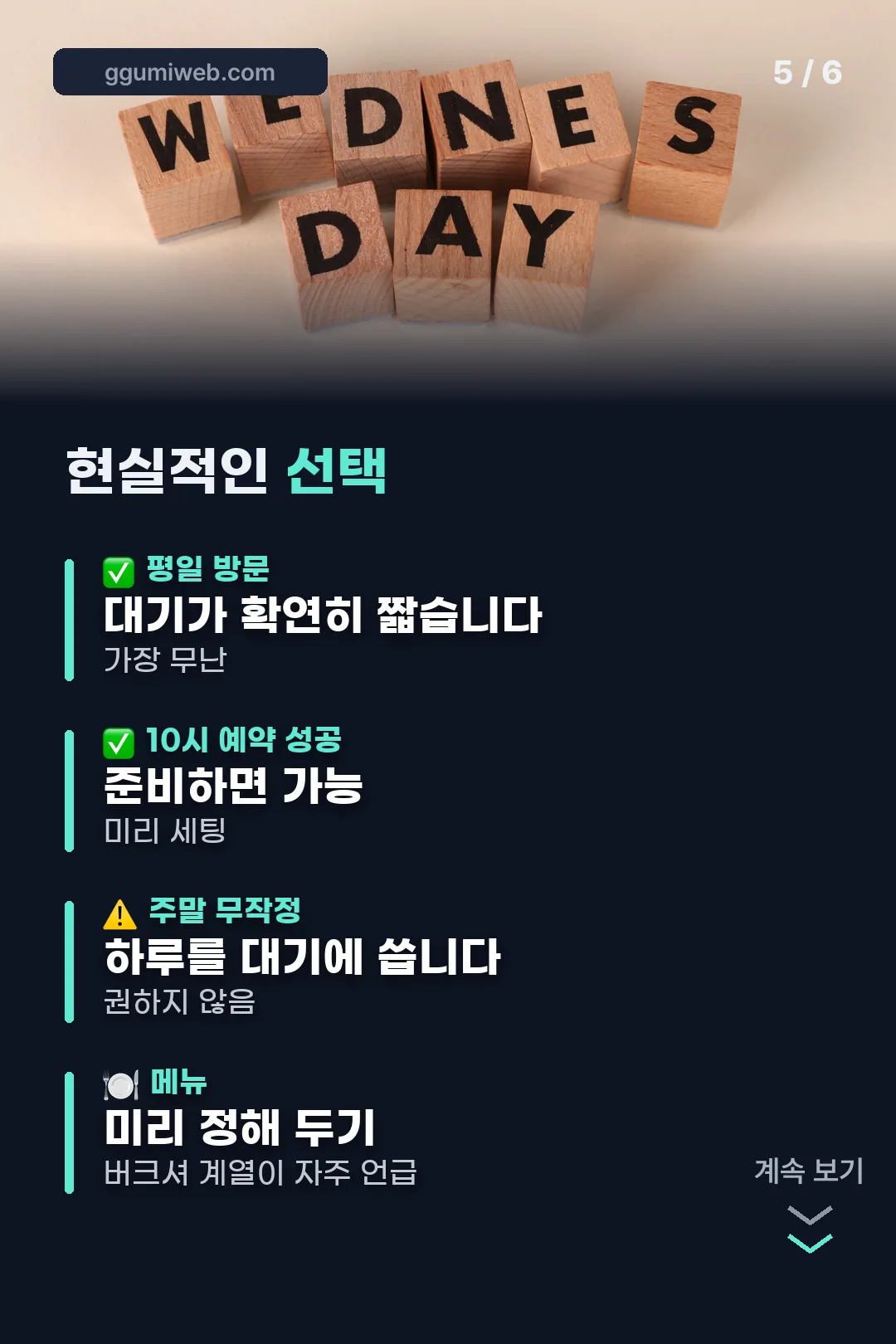 현실적인 방문 전략