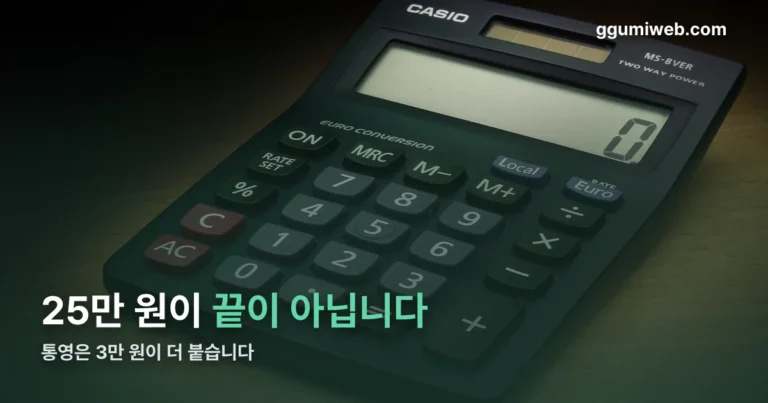 통영 민생회복지원금 정리 썸네일