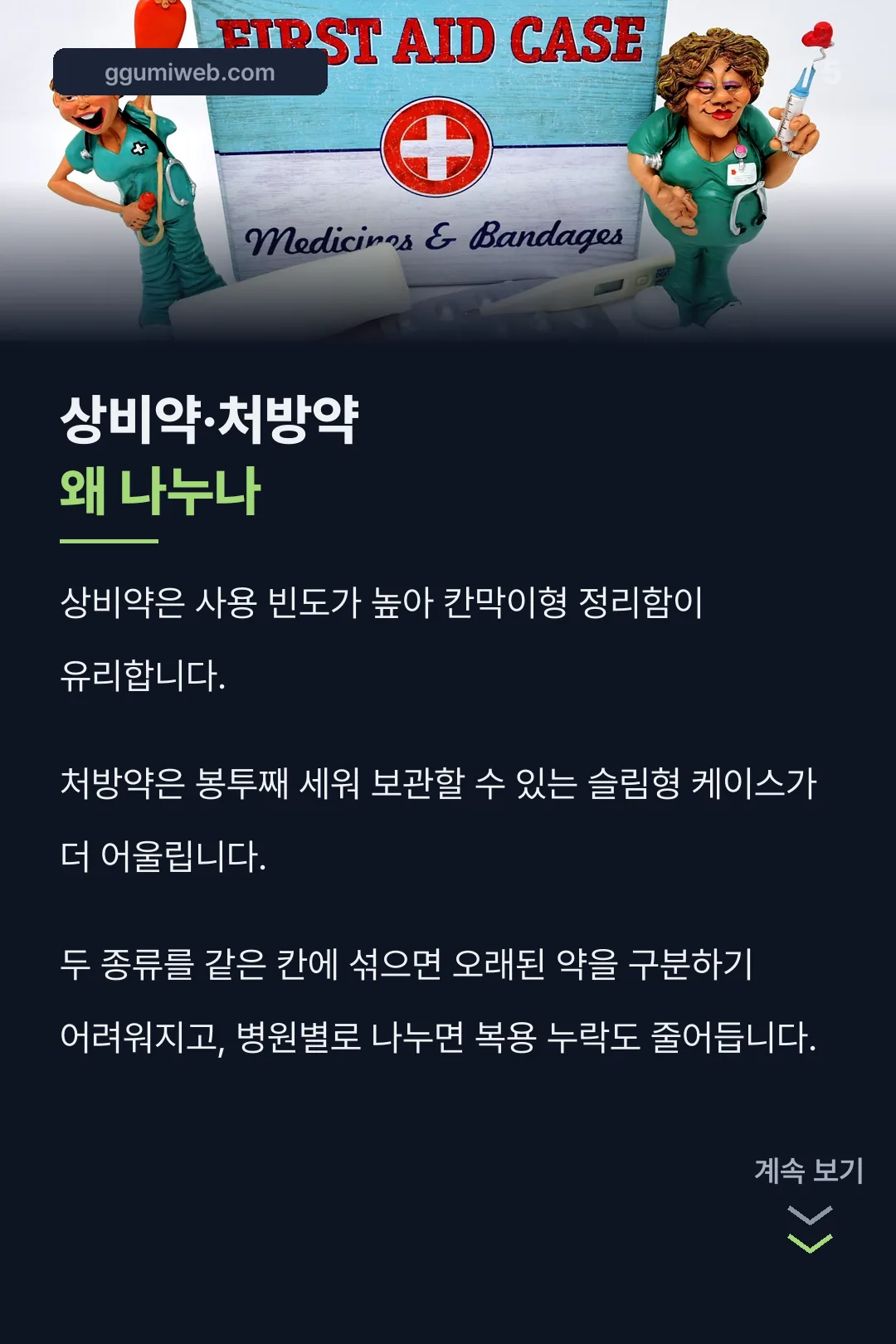 상비약·처방약 나누는 이유