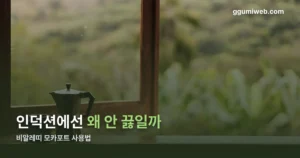 비알레띠 모카포트 사용법 — 인덕션에서 안 되는 이유부터