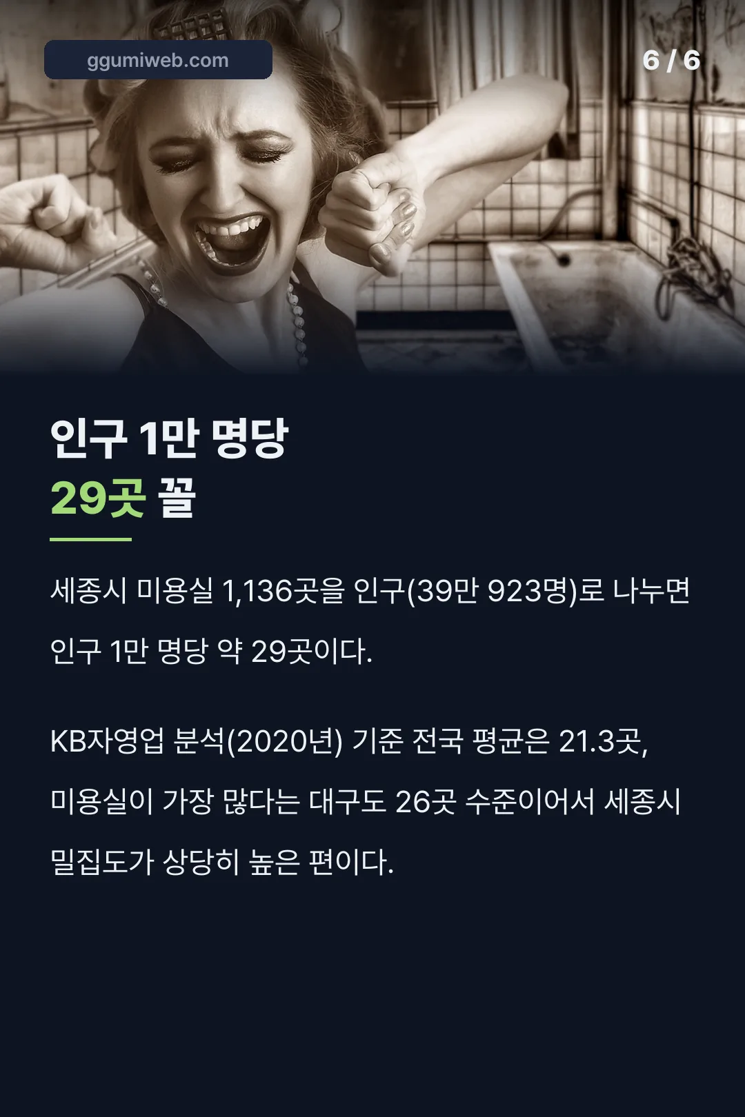 인구 1만 명당 29곳 꼴